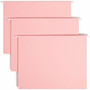 Smead Colored Hanging File Folders with 1/5 Cut Tabs, Letter Size, 1/5-Cut Tabs, Pink, 25/Box View Product Image