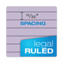 TOPS Prism + Colored Writing Pads, Wide/Legal Rule, 50 Pastel Orchid 8.5 x 11.75 Sheets, 12/Pack View Product Image