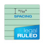 TOPS Prism + Colored Writing Pads, Wide/Legal Rule, 50 Pastel Green 8.5 x 11.75 Sheets, 12/Pack View Product Image