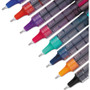 uniball VISION Needle Rollerball Pen, Stick, Fine 0.7 mm, Assorted Ink and Barrel Colors, 8/Pack View Product Image