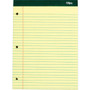 TOPS Perforated 3 Hole Punched Ruled Docket Legal Pads - 100 Sheets - Double Stitched - 0.34" Ruled - 16 lb Basis Weight - 8 1/2" x 11 3/4" Sheet Size Product Image 