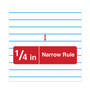 Universal Wirebound Memo Book, Narrow Rule, Red Cover, (50) 5 x 3 Sheets, 12/Pack View Product Image