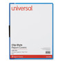 Universal Clip-Style Report Cover, Clip Fastener, 8.5 x 11, Clear/Blue, 5/Pack (UNV20525) View Product Image