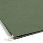 Smead Hanging Pockets with Full-Height Gusset, 1 Section, 3.5" Capacity, Letter Size, Standard Green, 10/Box View Product Image