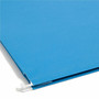 Smead Hanging Pockets with Full-Height Gusset, 1 Section, 2" Capacity, Letter Size, 1/5-Cut Tabs, Sky Blue, 25/Box View Product Image