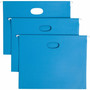 Smead Hanging Pockets with Full-Height Gusset, 1 Section, 2" Capacity, Letter Size, 1/5-Cut Tabs, Sky Blue, 25/Box View Product Image