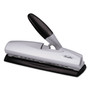 Swingline 20-Sheet LightTouch Desktop Two- to Seven-Hole Punch, 9/32" Holes, Silver/Black (SWI74030) View Product Image