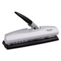 Swingline 20-Sheet LightTouch Desktop Two- to Seven-Hole Punch, 9/32" Holes, Silver/Black (SWI74030) View Product Image