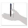 uniball 307 Gel Pen, Retractable, Fine 0.5 mm, Blue Ink, Black Barrel, Dozen (UBC1947088) View Product Image