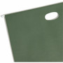Smead Hanging Pockets with Full-Height Gusset, 1 Section, 3.5" Capacity, Legal Size, Standard Green, 10/Box View Product Image