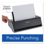 Swingline 28-Sheet Commercial Electric Three-Hole Punch, 9/32" Holes, Black/Silver (SWI74535) View Product Image