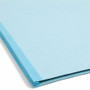 Smead FasTab Hanging Pressboard Classification Folders, 2 Dividers, Letter Size, Blue View Product Image