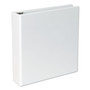 Universal Slant D-Ring View Binder, 3 Rings, 2" Capacity, 11 x 8.5, White (UNV20746) View Product Image