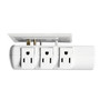 Innovera Wall Mount Surge Protector, 6 AC Outlets, 2,160 J, White View Product Image