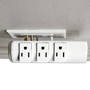 Innovera Wall Mount Surge Protector, 6 AC Outlets, 2,160 J, White (IVR71651) View Product Image