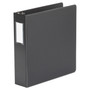 Universal Deluxe Non-View D-Ring Binder with Label Holder, 3 Rings, 2" Capacity, 11 x 8.5, Black (UNV20781) View Product Image