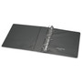 Universal Deluxe Non-View D-Ring Binder with Label Holder, 3 Rings, 2" Capacity, 11 x 8.5, Black View Product Image