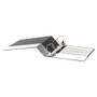 Universal Deluxe Non-View D-Ring Binder with Label Holder, 3 Rings, 3" Capacity, 11 x 8.5, Black View Product Image