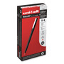 uniball Roller Ball Pen, Stick, Fine 0.7 mm, Red Ink, Black/Red Barrel, Dozen (UBC60102) View Product Image