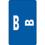 Smead AlphaZ Color-Coded Second Letter Alphabetical Labels, B, 1 x 1.63, Dark Blue, 10/Sheet, 10 Sheets/Pack View Product Image