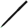 uniball Roller Ball Pen, Stick, Fine 0.7 mm, Green Ink, Black/Green Barrel, Dozen (UBC60104) View Product Image