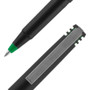 uniball Roller Ball Pen, Stick, Fine 0.7 mm, Green Ink, Black/Green Barrel, Dozen (UBC60104) View Product Image