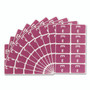 Smead AlphaZ Color-Coded Second Letter Alphabetical Labels, E, 1 x 1.63, Purple, 10/Sheet, 10 Sheets/Pack View Product Image