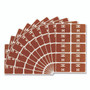 Smead AlphaZ Color-Coded Second Letter Alphabetical Labels, H, 1 x 1.63, Dark Brown, 10/Sheet, 10 Sheets/Pack View Product Image
