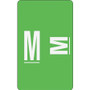 Smead AlphaZ Color-Coded Second Letter Alphabetical Labels, M, 1 x 1.63, Light Green, 10/Sheet, 10 Sheets/Pack (SMD67183) View Product Image