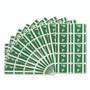 Smead AlphaZ Color-Coded Second Letter Alphabetical Labels, P, 1 x 1.63, Dark Green, 10/Sheet, 10 Sheets/Pack View Product Image