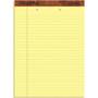 TOPS 2-Hole Top Punched Legal Pad - 50 Sheets - Double Stitched - 0.34" Ruled - 16 lb Basis Weight - 8 1/2" x 11 3/4" Sheet Size Product Image 