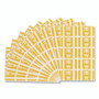 Smead AlphaZ Color-Coded Second Letter Alphabetical Labels, W, 1 x 1.63, Yellow, 10/Sheet, 10 Sheets/Pack View Product Image