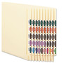 Smead Numerical End Tab File Folder Labels, 0-9, 1 x 1.25, White, 500/Roll, 10 Rolls/Box View Product Image