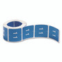 Smead Numerical End Tab File Folder Labels, 1, 1.5 x 1.5, Light Blue, 250/Roll View Product Image