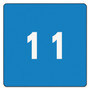 Smead Numerical End Tab File Folder Labels, 1, 1.5 x 1.5, Light Blue, 250/Roll View Product Image