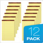 TOPS "The Legal Pad" Plus Ruled Perforated Pads with 40 pt. Back, Wide/Legal Rule, 50 Canary-Yellow 8.5 x 14 Sheets, Dozen (TOP7572) View Product Image