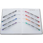 uniball VISION ELITE Hybrid Gel Pen, Stick, Bold 0.8 mm, Black Ink, White/Black/Clear Barrel View Product Image