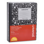 Universal Composition Book, Wide/Legal Rule, Black Marble Cover, (100) 9.75 x 7.5 Sheets, 6/Pack View Product Image