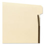 Smead Self-Adhesive Folder Dividers with Twin-Prong Fasteners for Top/End Tab Folders, 1 Fastener, Letter Size, Manila, 25/Pack View Product Image