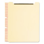Smead Self-Adhesive Folder Dividers with Twin-Prong Fasteners for Top/End Tab Folders, 1 Fastener, Letter Size, Manila, 25/Pack View Product Image