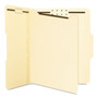 Smead Self-Adhesive Folder Dividers with Twin-Prong Fasteners for Top/End Tab Folders, 1 Fastener, Letter Size, Manila, 25/Pack View Product Image