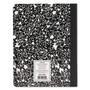 Universal Composition Book, Medium/College Rule, Black Marble Cover, (100) 9.75 x 7.5 Sheets View Product Image