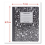 Universal Composition Book, Medium/College Rule, Black Marble Cover, (100) 9.75 x 7.5 Sheets View Product Image