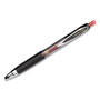 uniball Signo 207 Gel Pen, Retractable, Micro 0.5 mm, Red Ink, Smoke/Black/Red Barrel, Dozen (UBC61257) View Product Image