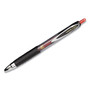 uniball Signo 207 Gel Pen, Retractable, Fine 0.5 mm, Red Ink, Smoke/Black/Red Barrel, Dozen View Product Image