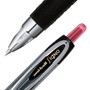 uniball Signo 207 Gel Pen, Retractable, Micro 0.5 mm, Red Ink, Smoke/Black/Red Barrel, Dozen (UBC61257) View Product Image