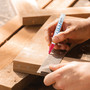 uni-Paint Permanent Marker, Broad Chisel Tip, White View Product Image