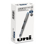 uniball VISION ELITE BLX Series Hybrid Gel Pen, Stick, Extra-Fine 0.5 mm, Blue-Infused Black Ink, Gray/Blue/Clear Barrel View Product Image