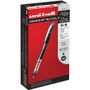 uniball VISION ELITE BLX Series Hybrid Gel Pen, Stick, Extra-Fine 0.5 mm, Blue-Infused Black Ink, Gray/Blue/Clear Barrel View Product Image
