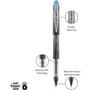 uniball VISION ELITE BLX Series Hybrid Gel Pen, Stick, Extra-Fine 0.5 mm, Blue-Infused Black Ink, Gray/Blue/Clear Barrel View Product Image